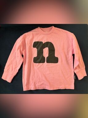 Nununu pink long sleeve t shirt 4-5